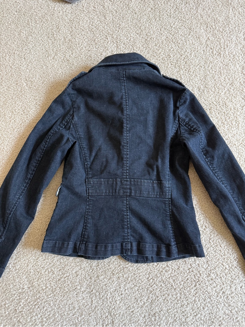 Talbots dark wash jean blazer jacket - Picture 10 of 10